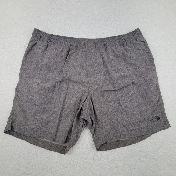 North Face Shorts Mens XL Gray Nylon Mesh Lined Quick Dry Swim Trunks Outdoor - Picture 1 of 8